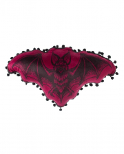 Weinrotes Fledermaus Deko Kissen