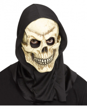 Verrotteter Totenkopf Maske mit Kapuze 