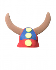 Vikinger Schaumstoff Helm mit Zöpfen 