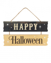 Vintage Happy Halloween Hanging Sign 