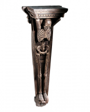 Wall Column With Skeleton In Antique Optics