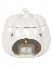 White Jack-O-Lantern Pumpkin Scented Lamp 