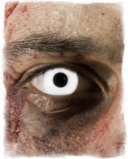 1-Tages Kontaktlinsen Zombie weiß 