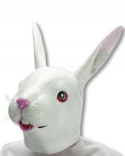 Weisse Flauschige Kaninchenmaske Tiermasken Kaufen Karneval Universe