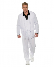 White 70s Men Costume Suit 