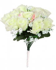 White Bridal Bouquet Costume Accessories 