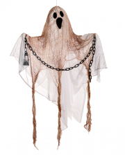 White Ghost With Lighting As A Hanging Figure 90cm 