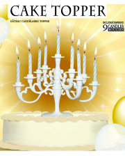 Weißer Kerzenleuchter für Torten & Kuchen 
