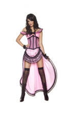 Western Saloon Girl Costume Pink 