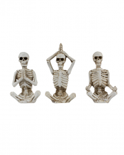Yoga Skeleton Figures Set Of 3 8cm 