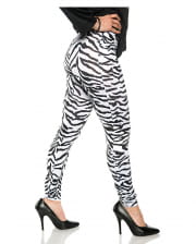 Zebra Costume Leggings White 