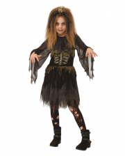 Zombie Costume With Skeleton Print For Children