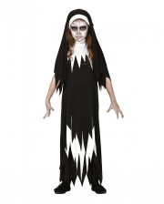 Zombie Nun Children Costume Dress 