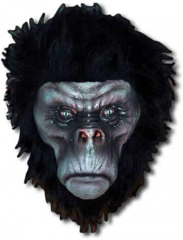 Böser Schimpanse Maske schwarz 