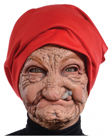 Old Granny Mask With Headscarf 