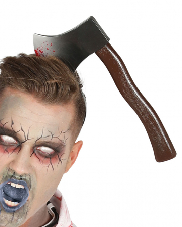 Axe In The Head As Costume Accessory 