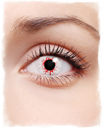 Blutspritzer Kontaktlinsen 