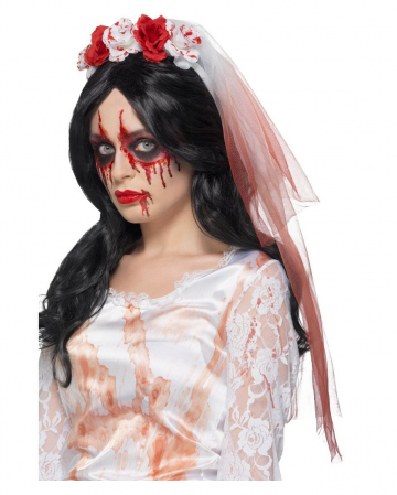 Bloody Rose Wedding Veil 