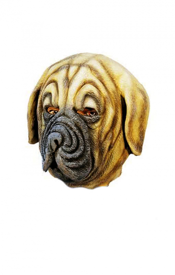 Boxer dog mask made of latex 