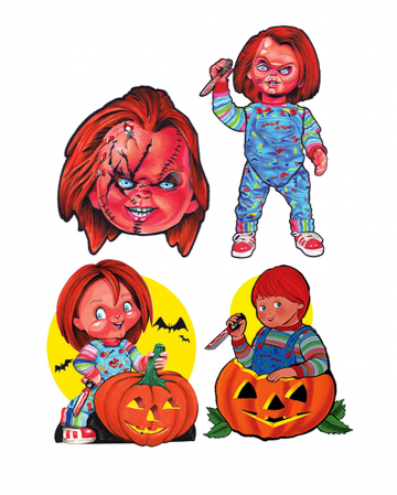 Chucky Child's Play Wall Decoration 4-pcs. 