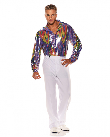 Disco Costume Shirt Rainbow 70s Costume | - Karneval Universe