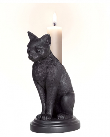 Faust's Katze Gothic Kerzenhalter 