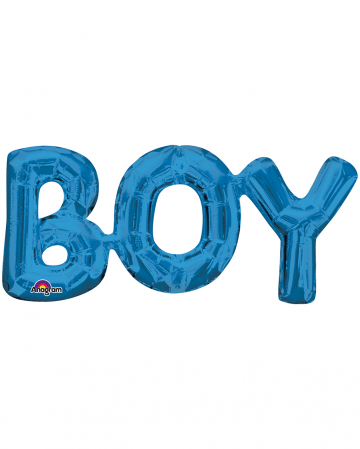 Foil Balloon Lettering Boy Blue 