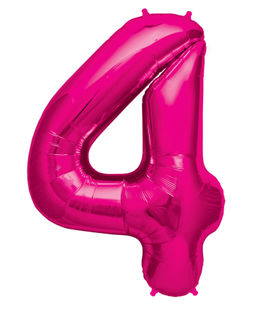 Foil Balloon number 4 Pink 