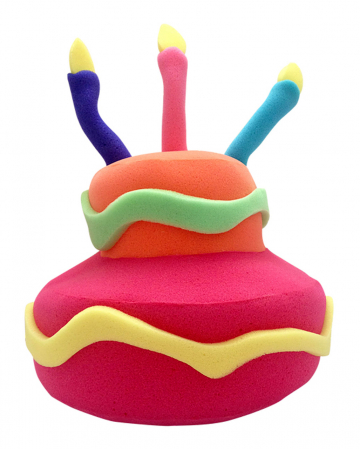 Schaumstoff Geburtstags Kuchen Hut mit Kerzen 