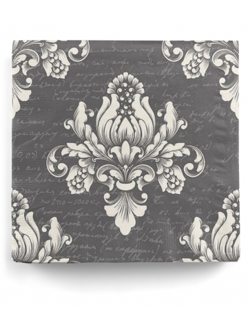 Napkins Baroque Grey 20 Pcs. 