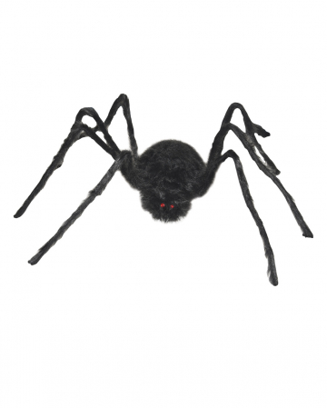 Schwarze Monsterspinne mit Fell 200 cm 