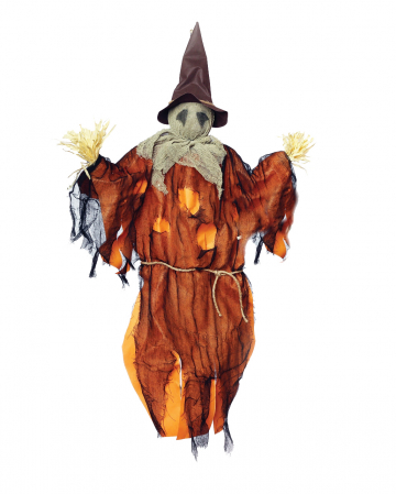 Hanging Scarecrow With Straw Orange 