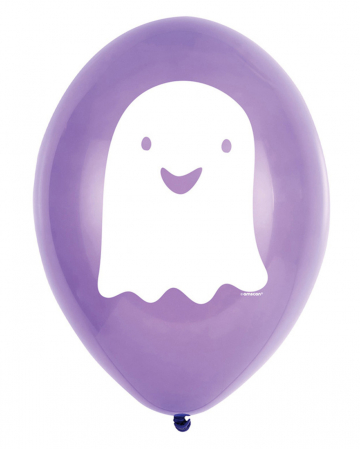 Halloween Balloons With Ghost 6 Pcs. 