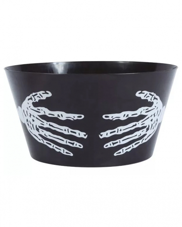 Halloween Bowl With Skeleton Hand 30cm 