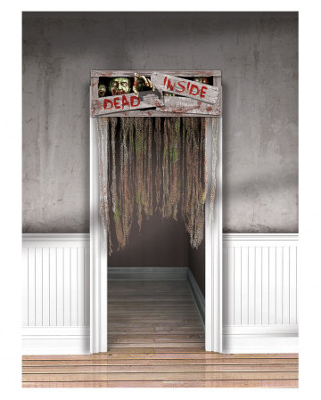 Tür-Vorhang "DEAD INSIDE" für Halloween 