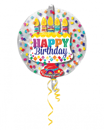 Happy Birthday Balloon In Balloon 60cm 