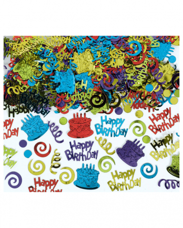 Happy Birthday Metallic Confetti 70g 