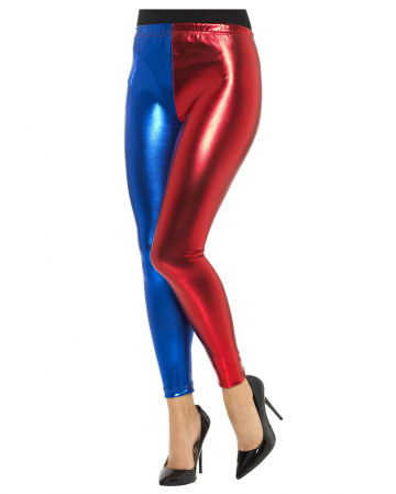 Harlequin Cosplay Leggings red / blue 