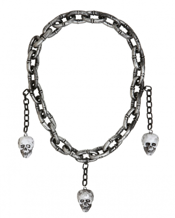 Mittelalter Halskette mit Totenschädel 