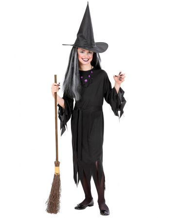 Witches Children Costume With Hat & Belt 