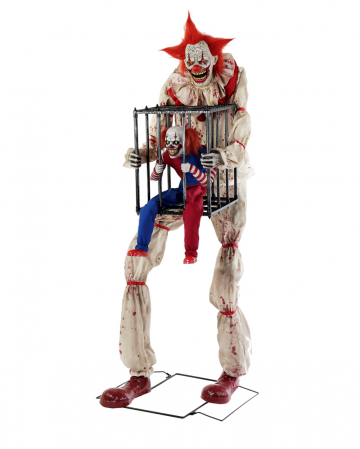 Killer Clown mit Clown in Käfig Animatronic 