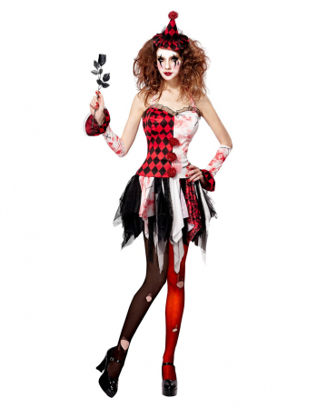 Horror Harlequin Ladies Costume 