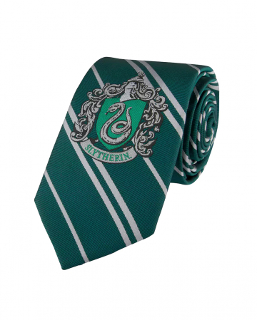 Harry Potter Slytherin Krawatte mit Hauswappen 