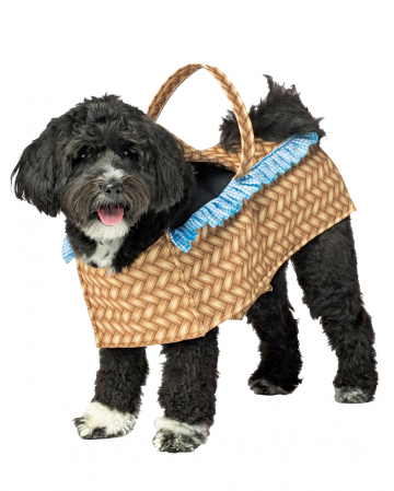 Dog In Basket Dog Costume S