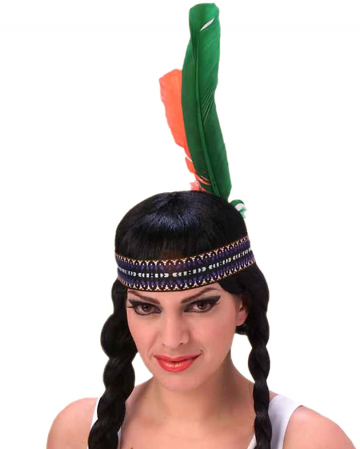 Indianer Stirnband mit Federn 