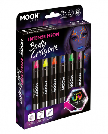 6 Intensive Neon UV Make-Up Stifte 