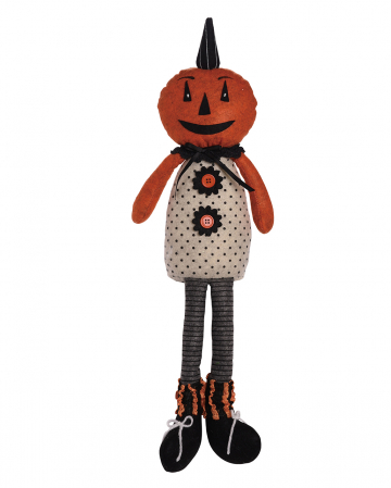 Johanna Parker Plush Edge Stool Pumpkin 55cm for Halloween | - Karneval