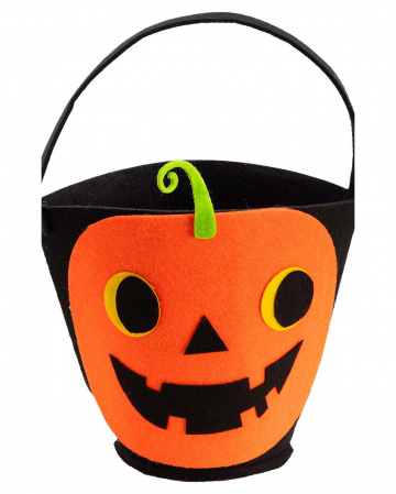 Pumpkin Trick Or Treat Felt Bag for Halloween | - Karneval Universe