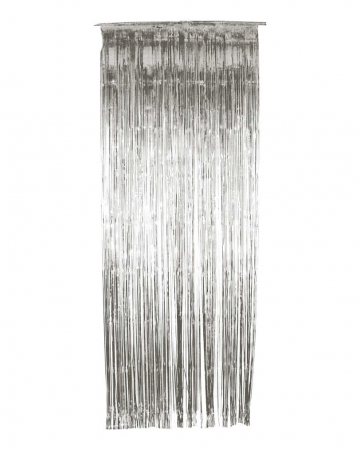 Tinsel curtain silver 