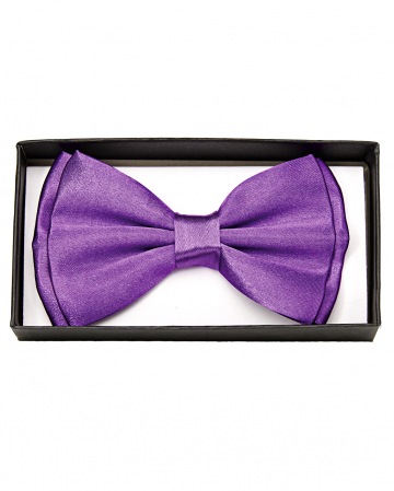 Purple Satin Bow Tie Deluxe 